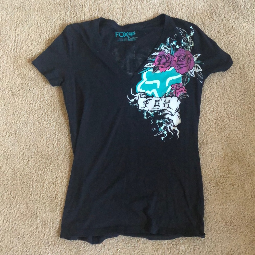 Fox v neck shirt